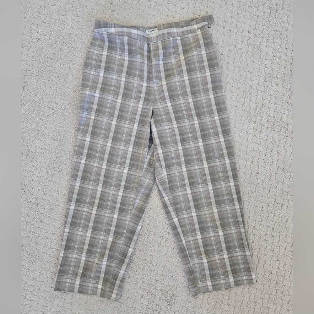 Vintage Women's Cherokee Plaid Cropped Pants